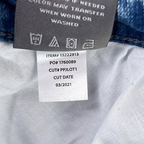 Torrid Blue Denim Distressed Cut Off Stretch High Rise Womens Shorts Size 24 - Picture 8 of 8